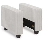 Module d'accoudoir de canapé modulable Belffin pour canapé modulaire en velours côtelé, Paire d'accoudoirs