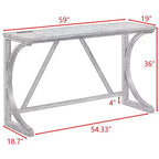 Ensemble de salle à manger de 4 pièces hauteur bar style ferme avec 3 tabourets, ensemble de salle à manger hauteur comptoir, ensemble de table de petit-déjeuner, ensemble de salle à manger bistrot, rustique et industriel - ModernLuxe