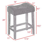 Ensemble de salle à manger de 4 pièces hauteur bar style ferme avec 3 tabourets, ensemble de salle à manger hauteur comptoir, ensemble de table de petit-déjeuner, ensemble de salle à manger bistrot, rustique et industriel - ModernLuxe