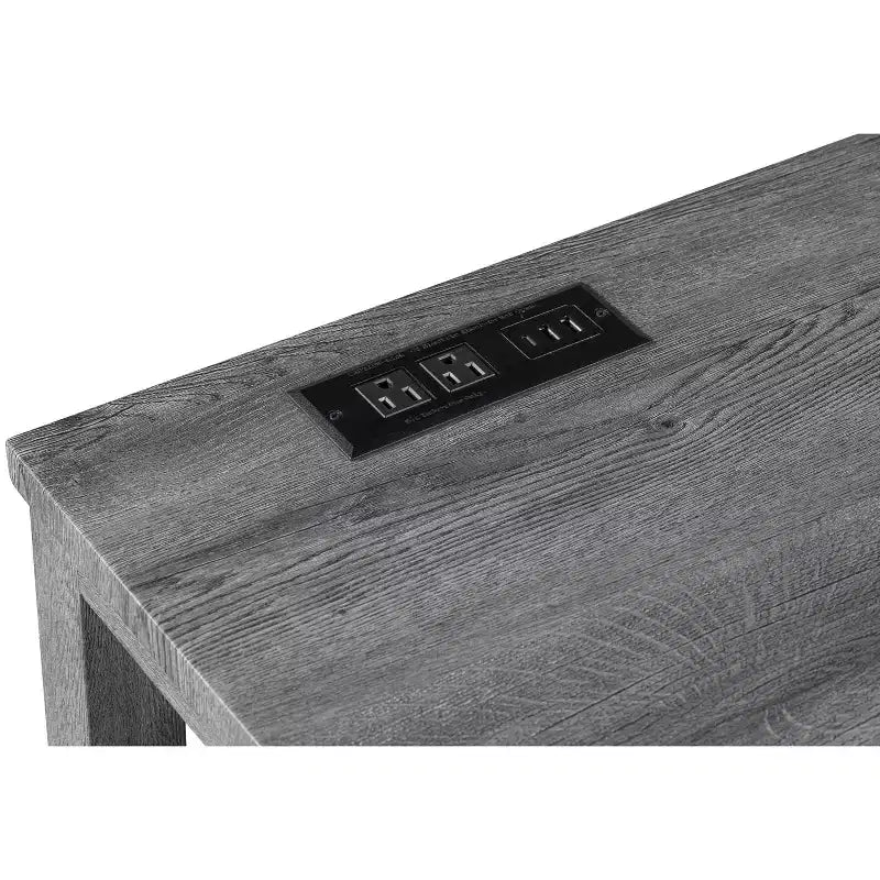 Ensemble de salle à manger de 4 pièces hauteur bar style ferme avec 3 tabourets, ensemble de salle à manger hauteur comptoir, ensemble de table de petit-déjeuner, ensemble de salle à manger bistrot, rustique et industriel - ModernLuxe
