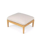 Christopher Knight Home Kate Ensemble Fauteuil et Ottoman de Patio en Bois d'Acacia avec Coussins Résistants à l'Eau