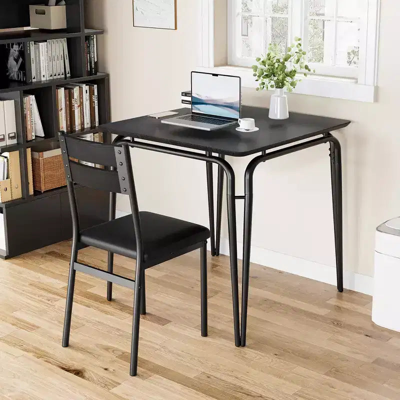 Table à manger pour 2 personnes - Petite table et chaises, Ensemble de salle à manger carré, Ensemble de table à dîner, Ensembles de cuisine et de salle à manger 3 pièces pour petit espace, appartement