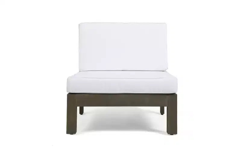Christopher Knight Home Malcolm — Ensemble de canapé sectionnel d'extérieur 5 places en bois d'acacia avec table basse et coussins