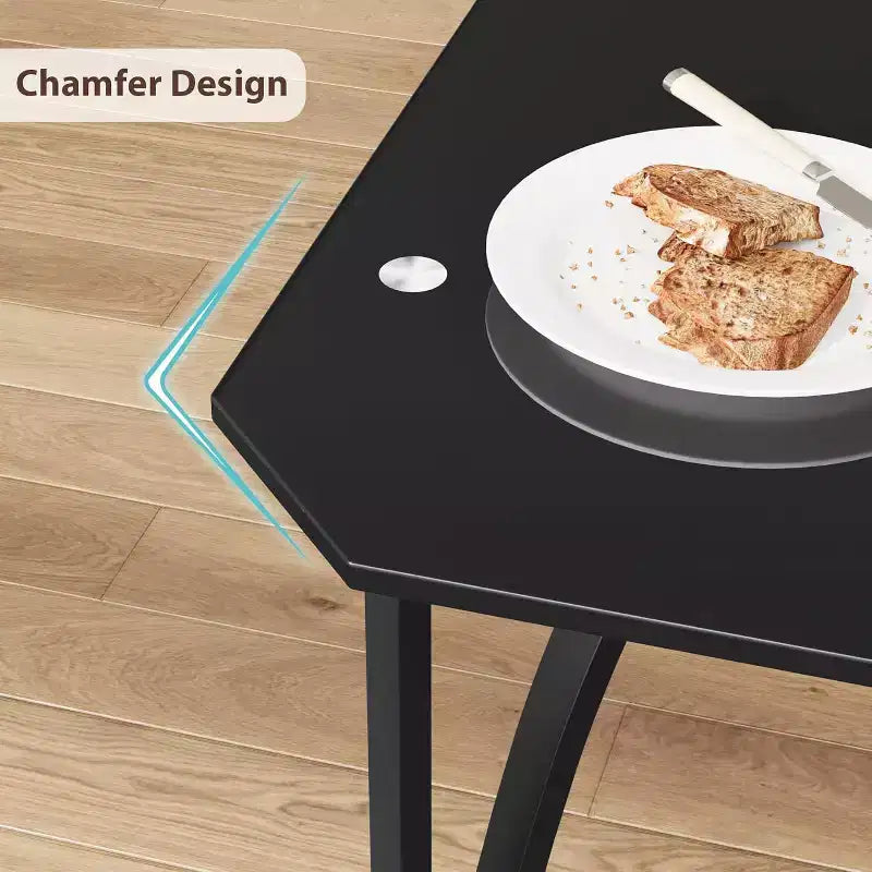 Ensemble table à manger et 2 chaises, ensemble table de cuisine et 2 chaises avec coussin en PU ultra confortable, meubles avec chaises de cuisine adaptés aux petits espaces