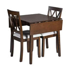 Ensemble de salle à manger 3 pièces extensible Merax avec chaises rembourrées