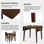 Ensemble de salle à manger 3 pièces extensible Merax avec chaises rembourrées