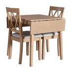 Ensemble de salle à manger 3 pièces extensible Merax avec chaises rembourrées