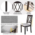 Ensemble de salle à manger 3 pièces extensible Merax avec chaises rembourrées
