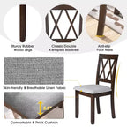 Ensemble de salle à manger 3 pièces extensible Merax avec chaises rembourrées
