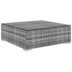 vidaXL Salon de jardin 9 pièces gris