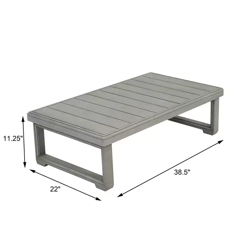 Christopher Knight Home Zip Ensemble causeuse et table basse d'extérieur en bois d'acacia avec coussins
