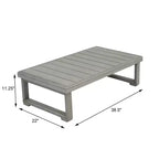 Christopher Knight Home Zip Ensemble causeuse et table basse d'extérieur en bois d'acacia avec coussins
