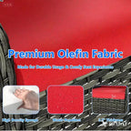 Ensemble de meubles de patio Bestier, ensemble de conversation en osier 5 pièces avec coussin épais et poufs, chaises de canapé en rotin d'extérieur pour arrière-cour, jardin, porche