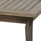 Christopher Knight Home Ted – Ensemble de conversation extérieur 4 pièces en bois d'acacia avec coussins et table basse à lattes