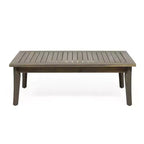 Christopher Knight Home Ted – Ensemble de conversation extérieur 4 pièces en bois d'acacia avec coussins et table basse à lattes