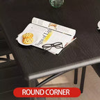 Ensemble table à manger pour 4, Table de cuisine avec chaises rembourrées, Ensemble table de salle à manger rectangulaire en bois pour petit espace, dîner, appartement, maison