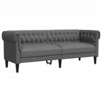 vidaXL Canapé Moderne Gris Foncé - 2 et 3 Places : Meubles de Salon, Cadre en Bois Robuste, Tissu Confortable