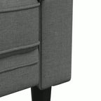 vidaXL Canapé Moderne Gris Foncé - 2 et 3 Places : Meubles de Salon, Cadre en Bois Robuste, Tissu Confortable