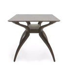 GDFStudio Megann Ensemble de salle à manger 5 pièces en tissu et bois, style moderne milieu de siècle