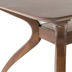 GDFStudio Megann Ensemble de salle à manger 5 pièces en tissu et bois, style moderne milieu de siècle