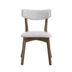 GDFStudio Megann Ensemble de salle à manger 5 pièces en tissu et bois, style moderne milieu de siècle