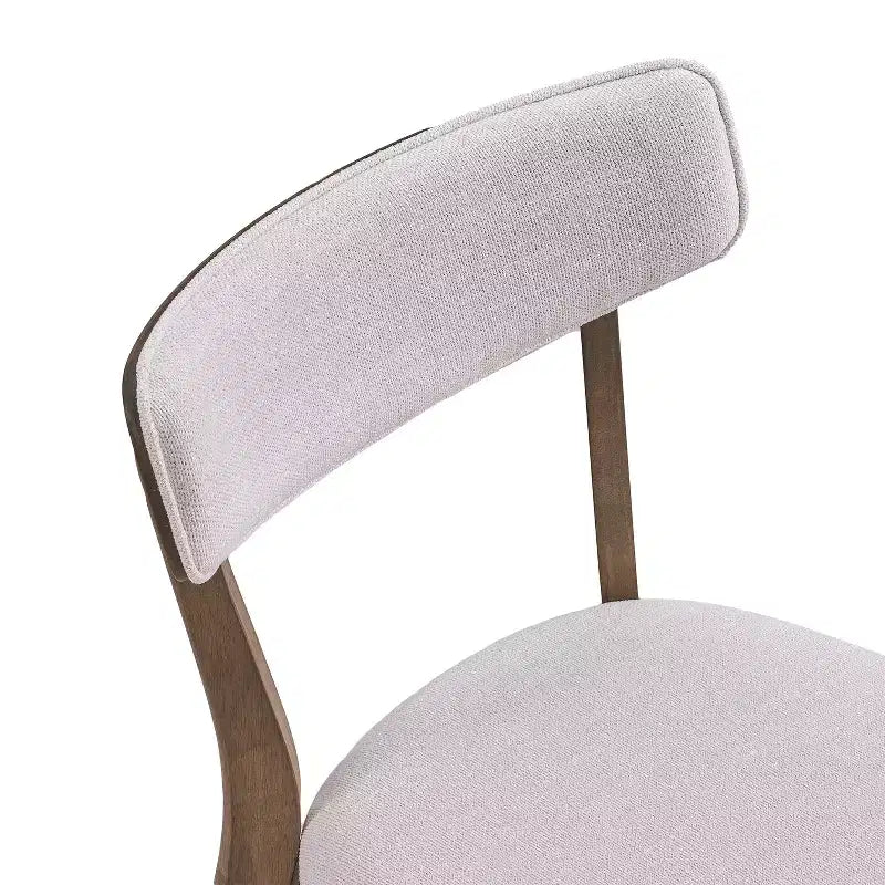 GDFStudio Megann Ensemble de salle à manger 5 pièces en tissu et bois, style moderne milieu de siècle