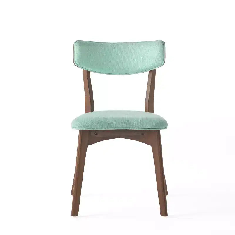 GDFStudio Megann Ensemble de salle à manger 5 pièces en tissu et bois, style moderne milieu de siècle