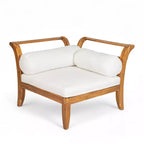 Ensemble de canapés de patio 6 pièces, salon de jardin modulaire d'extérieur, sectionnel en forme de L avec table, pouf, coussins et oreillers - ModernLuxe