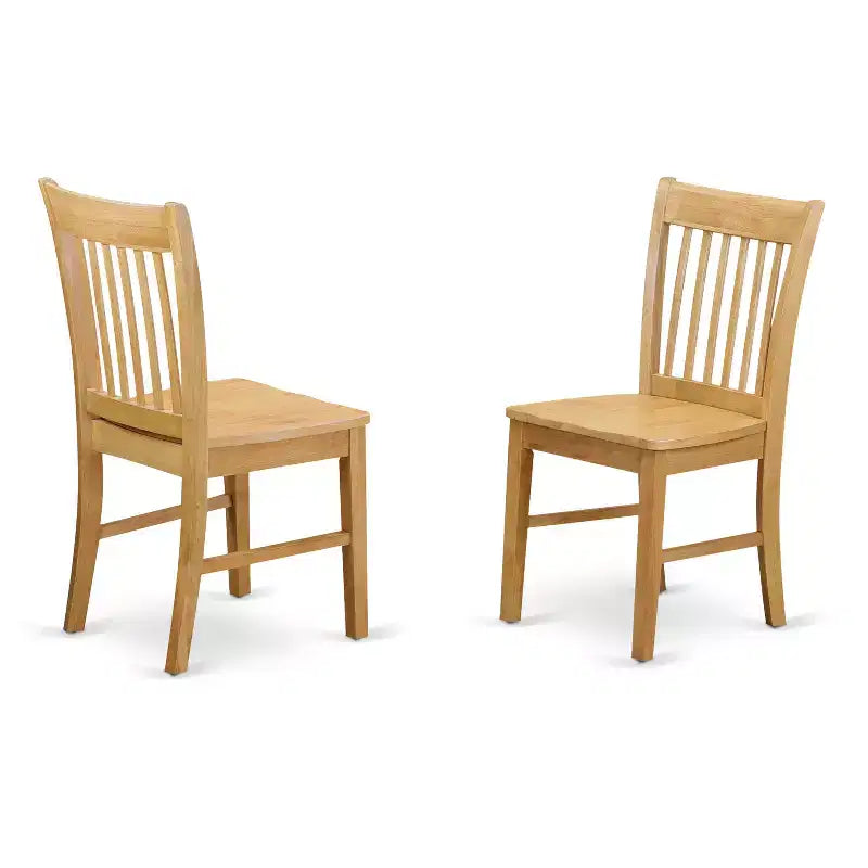Ensemble de salle à manger HomeStock Belmont avec banc - Table à manger, 4 chaises et banc, Chêne