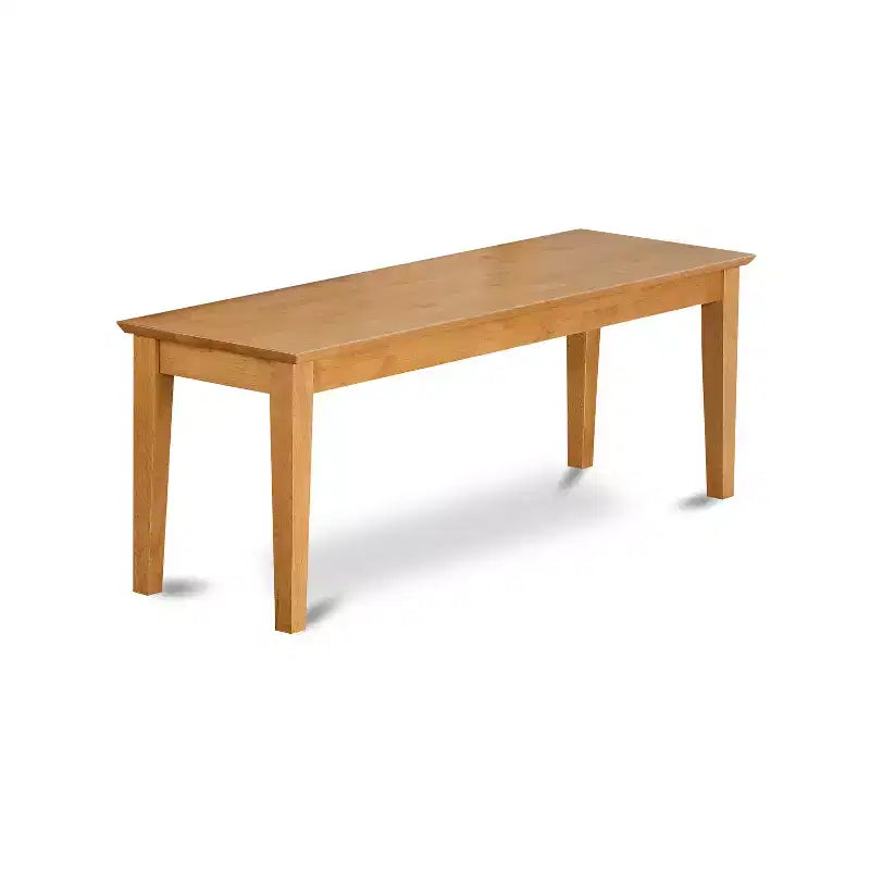 Ensemble de salle à manger HomeStock Belmont avec banc - Table à manger, 4 chaises et banc, Chêne
