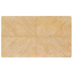 Ensemble de salle à manger en bois 6 pièces, table rectangulaire avec 4 chaises rembourrées et banc