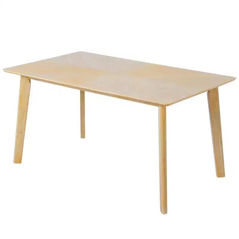 Ensemble de salle à manger en bois 6 pièces, table rectangulaire avec 4 chaises rembourrées et banc