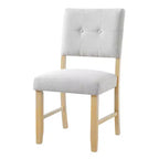 Ensemble de salle à manger en bois 6 pièces, table rectangulaire avec 4 chaises rembourrées et banc