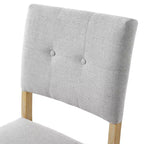 Ensemble de salle à manger en bois 6 pièces, table rectangulaire avec 4 chaises rembourrées et banc