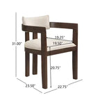 Ensemble de salle à manger contemporain 7 pièces Christopher Knight Home Evangeline en hévéa rembourré avec table rectangulaire surdimensionnée