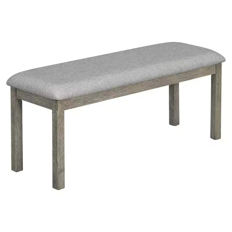 Ensemble de salle à manger 6 places avec plateau de table effet bois, ensemble de table de cuisine avec chaises et banc