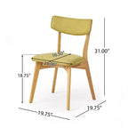 Ensemble de salle à manger 7 pièces Christopher Knight Home Chazz de style moderne du milieu du siècle en tissu rembourré