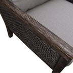 Ensemble de 3 pièces de sièges Courtyard Casual en teck FSC Bermuda Comprend : Deux fauteuils club et une table d'appoint carrée
