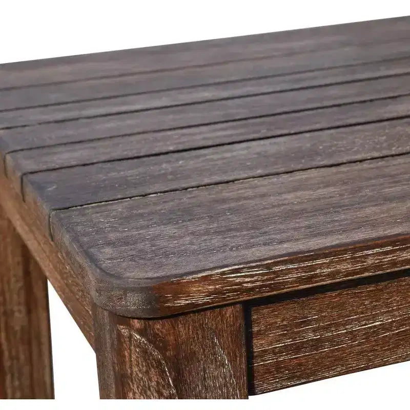 Ensemble de 3 pièces de sièges Courtyard Casual en teck FSC Bermuda Comprend : Deux fauteuils club et une table d'appoint carrée