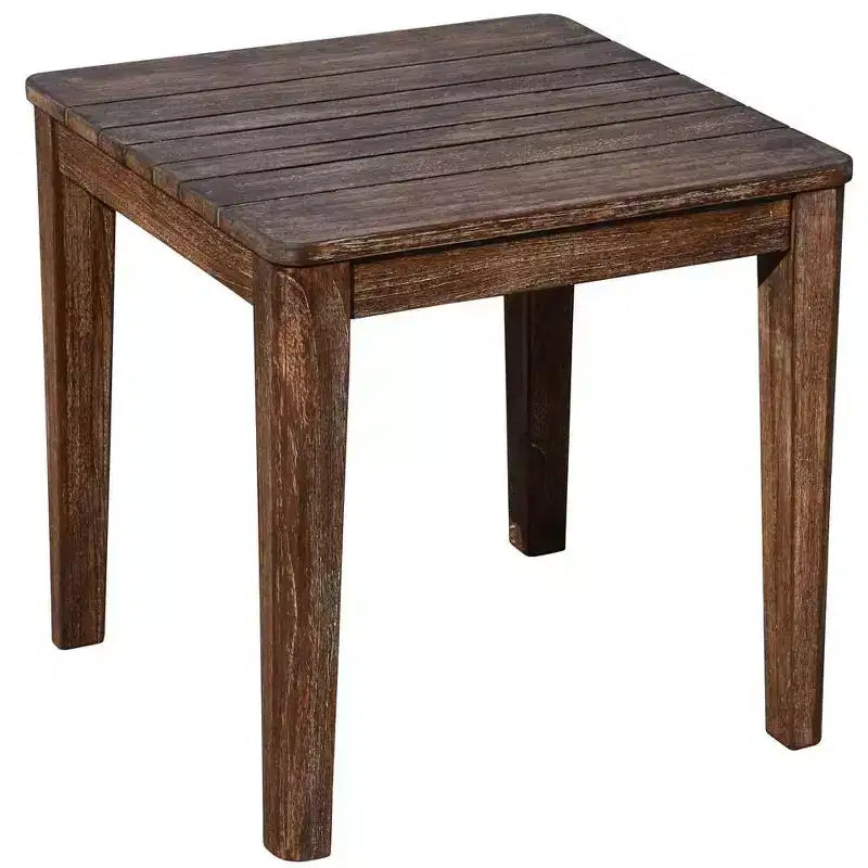 Ensemble de 3 pièces de sièges Courtyard Casual en teck FSC Bermuda Comprend : Deux fauteuils club et une table d'appoint carrée