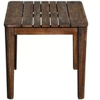 Ensemble de 3 pièces de sièges Courtyard Casual en teck FSC Bermuda Comprend : Deux fauteuils club et une table d'appoint carrée