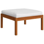 vidaXL Salon de jardin crème, bois naturel Bois d'acacia massif Standard