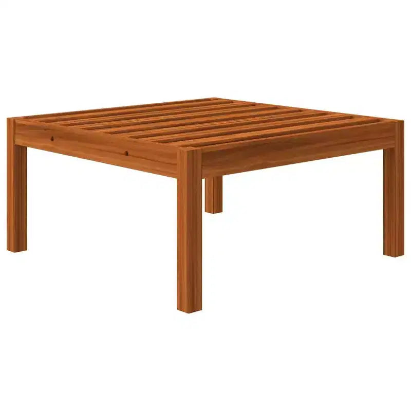 vidaXL Salon de jardin crème, bois naturel Bois d'acacia massif Standard