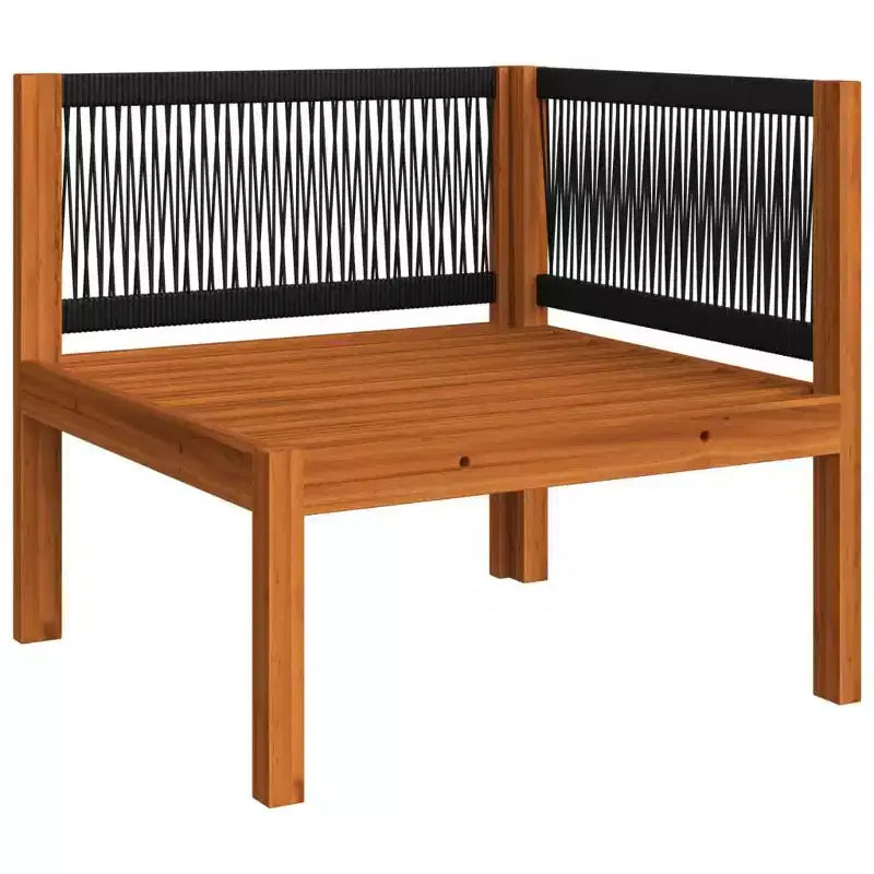 vidaXL Salon de jardin crème, bois naturel Bois d'acacia massif Standard