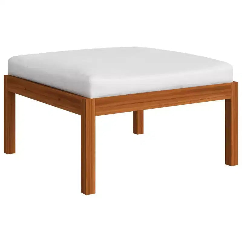 vidaXL Salon de jardin crème Bois d'acacia massif Moyen