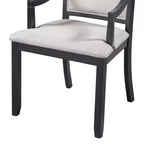 Ensemble de salle à manger rond 5 pièces Polibi avec table extensible de style rétro