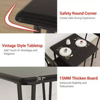 Table à manger pour 2, Ensemble table et chaises petites pour 2, Ensemble de dînette carré pour 2, Ensembles de 3 pièces pour cuisine et salle à manger pour petits espaces, appartement, bureau à domicile