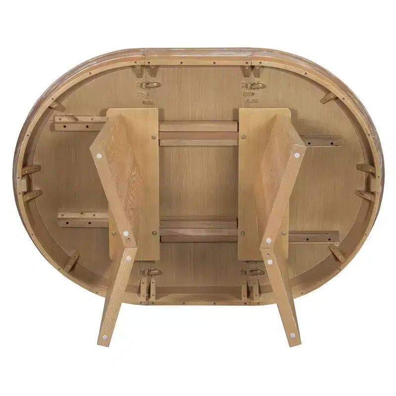 GDFStudio Harper - Ensemble de salle à manger 5 pièces avec table extensible et chaises rembourrées à dossier en rotin