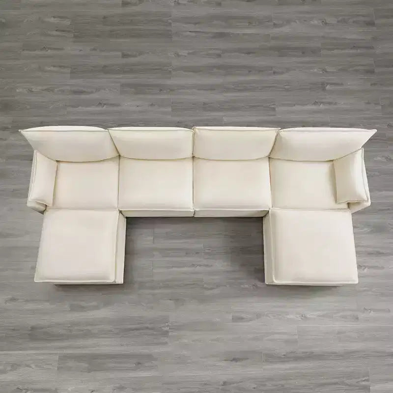 Canapé modulable 2 places surdimensionné Spruce & Spring pour salon