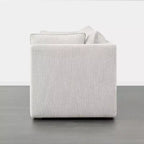 Canapé d'angle modulable 3 places Spruce & Spring gris pour salon